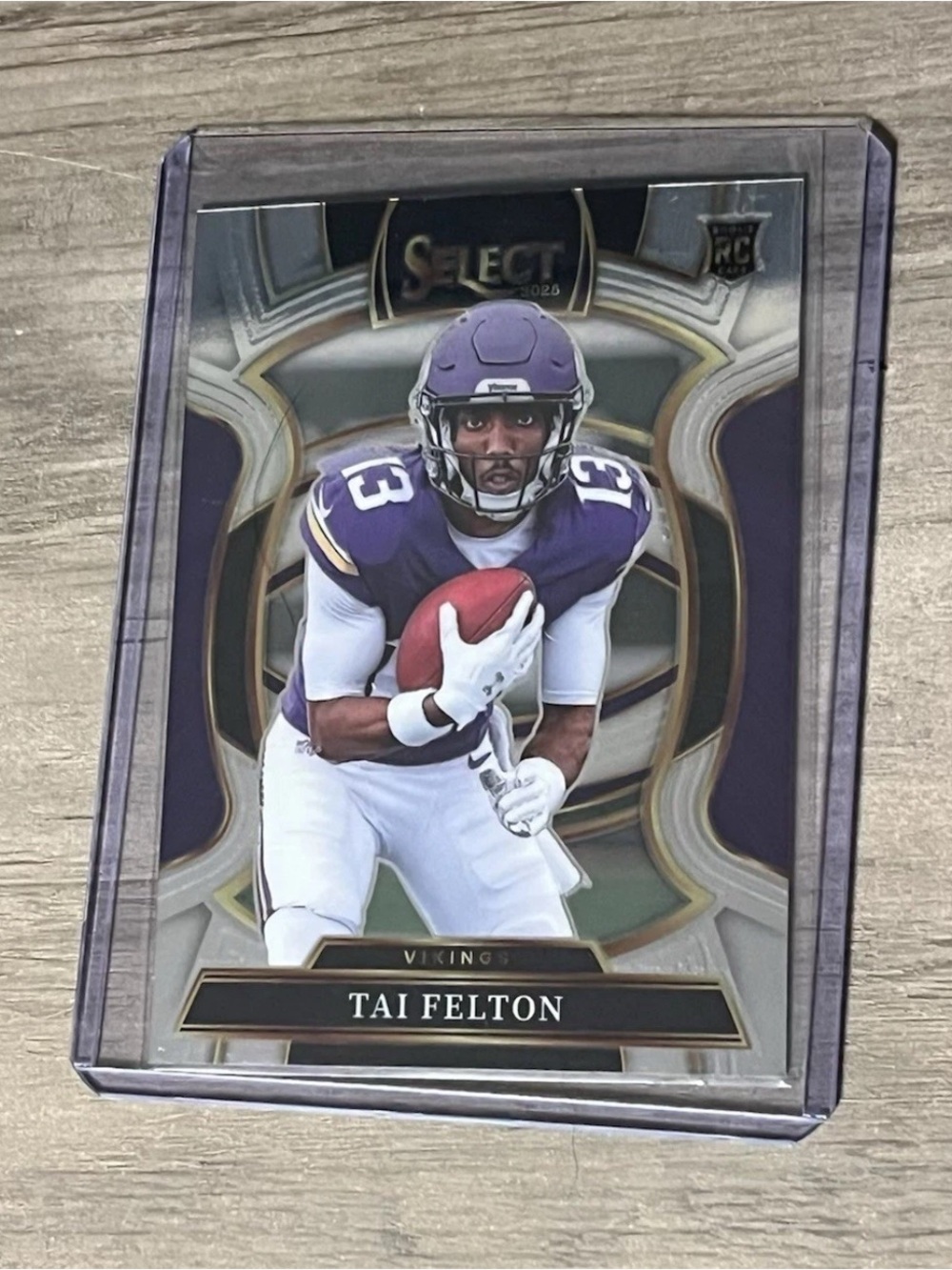 Panini Select Tai Felton Purple White Football Card